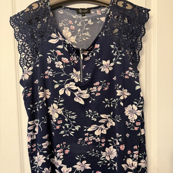 Flower and Lace Top - Picture 1 of 2